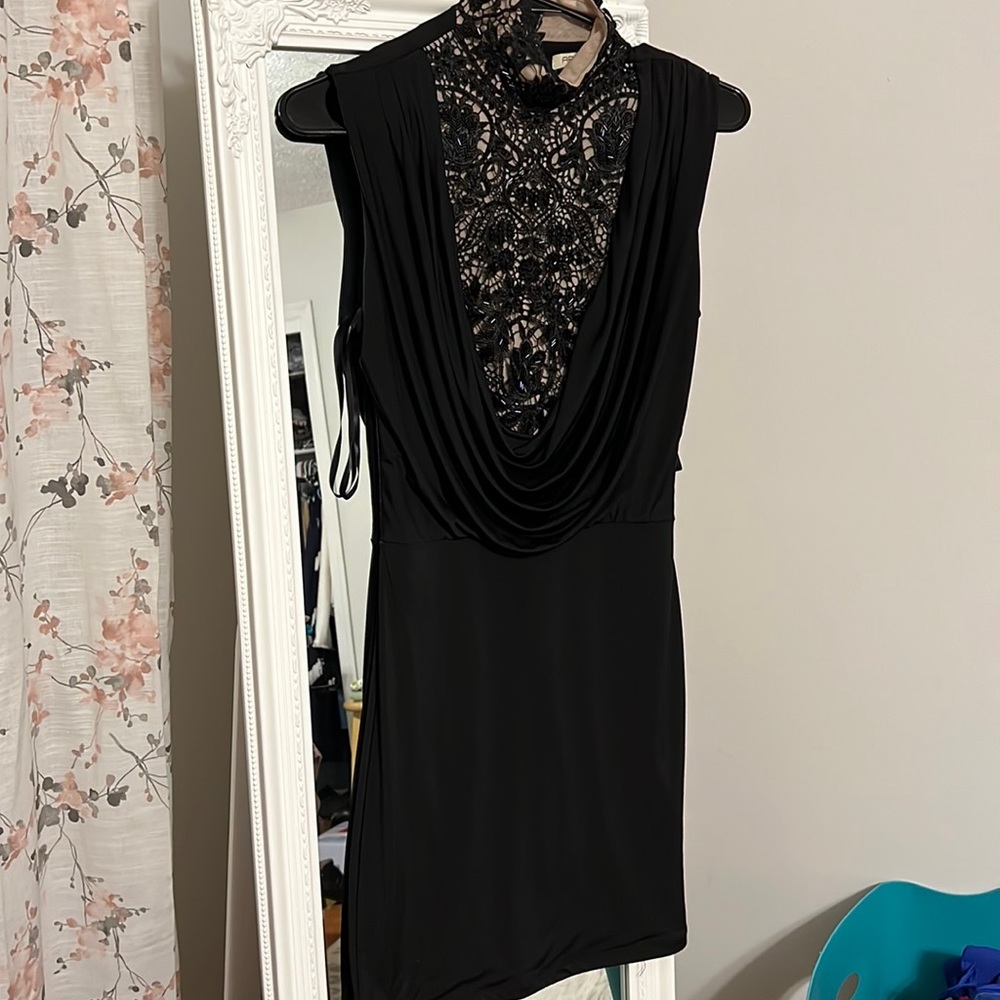 Arden B Little black dress with sequins and embellishments size M